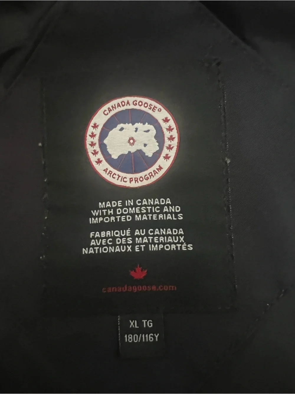 Canada Goose Blue Men's Insulated Down Puffer Parka with Hood Size XL